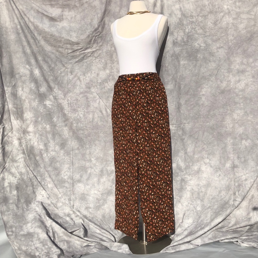 Animal Print Wide Leg Pants